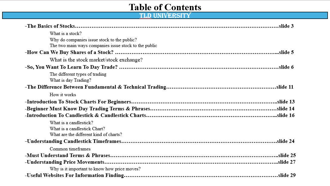 The Day Trading Starter Kit